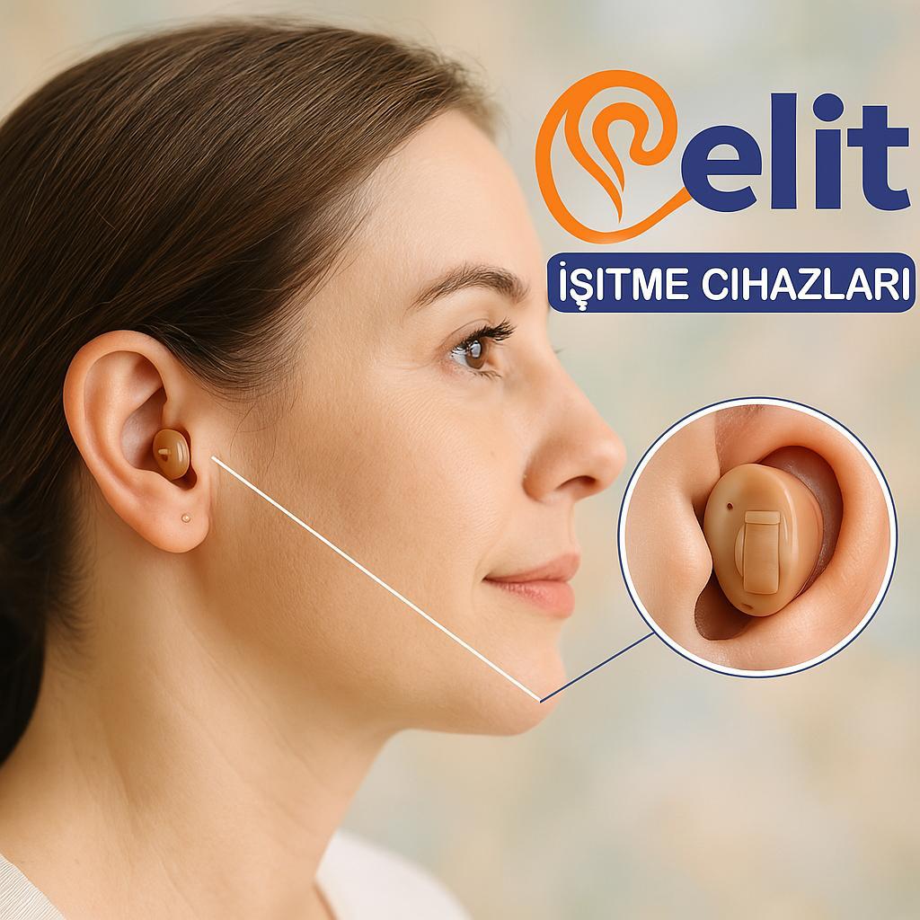Elit İşitme Cihazları - Modern işitme cihazı kullanan kadın